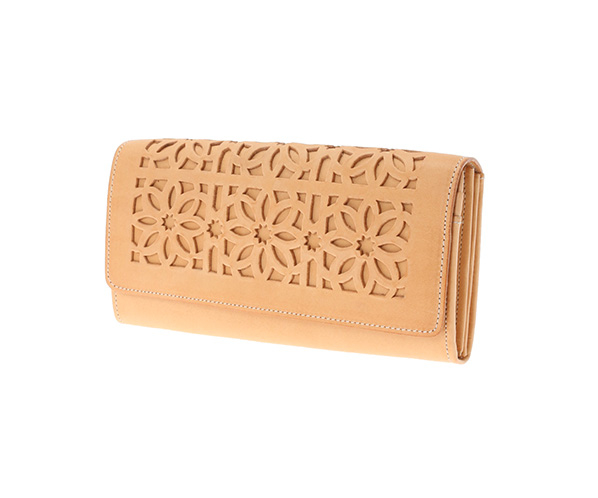 【WEB限定復刻カラー】カットワーク フラップ長財布