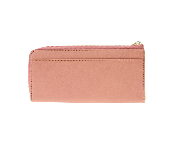 フレスコ Lファスナー長財布 詳細画像 ピーチベージュ 4