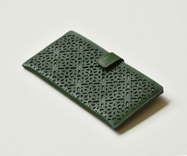 ダイヤカットワーク　マチなし長財布 詳細画像 フォレストグリーン 20