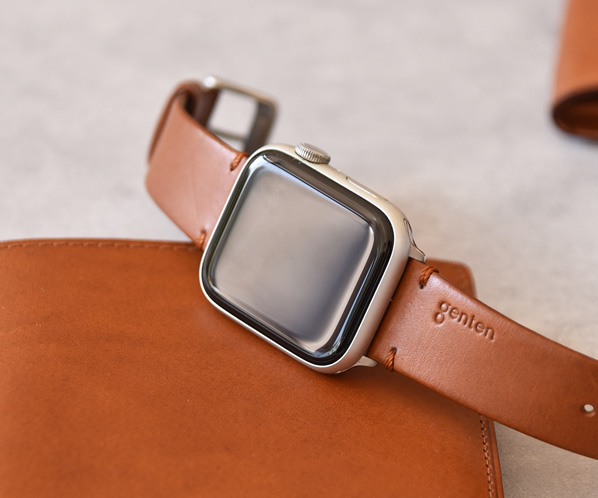スマートウォッチ レザーバンドL（Apple Watch対応） 45mmサイズ 詳細画像 チャ 23