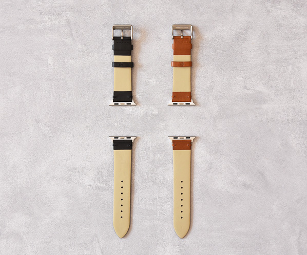 スマートウォッチ レザーバンドL（Apple Watch対応） 45mmサイズ 詳細画像 チャ 28