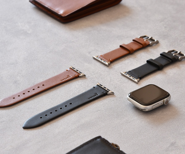 スマートウォッチ レザーバンドL（Apple Watch対応） 45mmサイズ 詳細画像 チャ 29