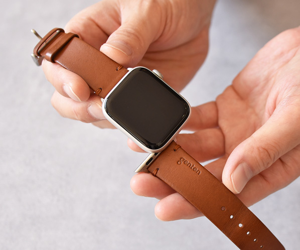 スマートウォッチ レザーバンドS（Apple Watch対応） 41mmサイズ 詳細画像 クロ 23