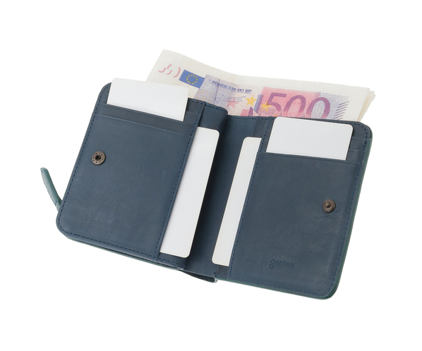 【新色】ダイヤカットワーク　二つ折り財布 詳細画像 ブルーグリーン 11