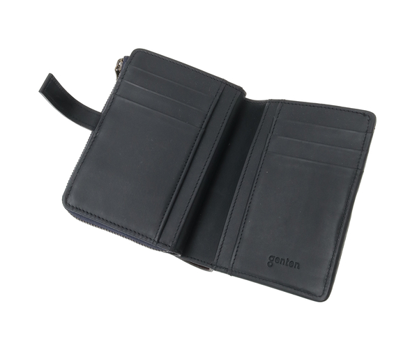 【直営店・WEB限定】カットワーク 二つ折り財布 詳細画像 ブラック 9