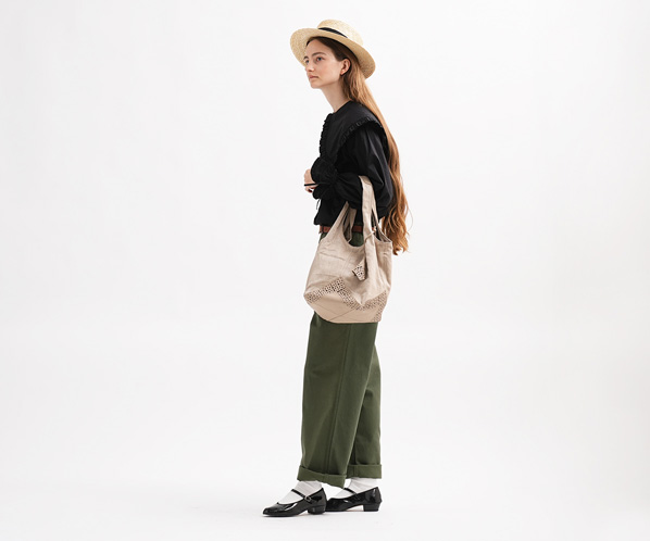 【WEB限定再入荷】リノ トートバッグ大 詳細画像 イエローブラウン 23