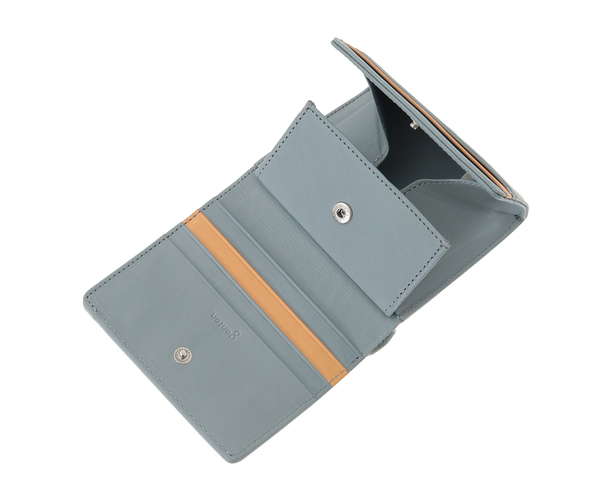 【新色】ピア 二つ折りBOX財布 詳細画像 ペールブルー 9