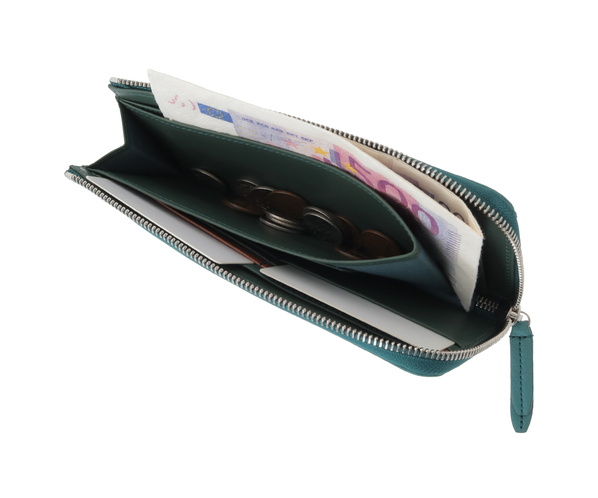 【新型】ピア  Lファスナー長財布 詳細画像 ブルーグリーン 9