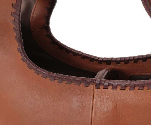 クープラ トートバッグ中 詳細画像 ダークキャメル 5